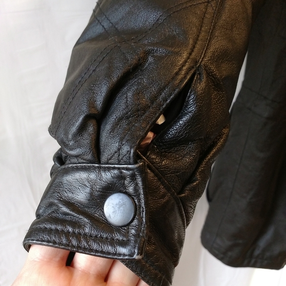 Stefano man leather jacket size large black - Picture 4 of 8
